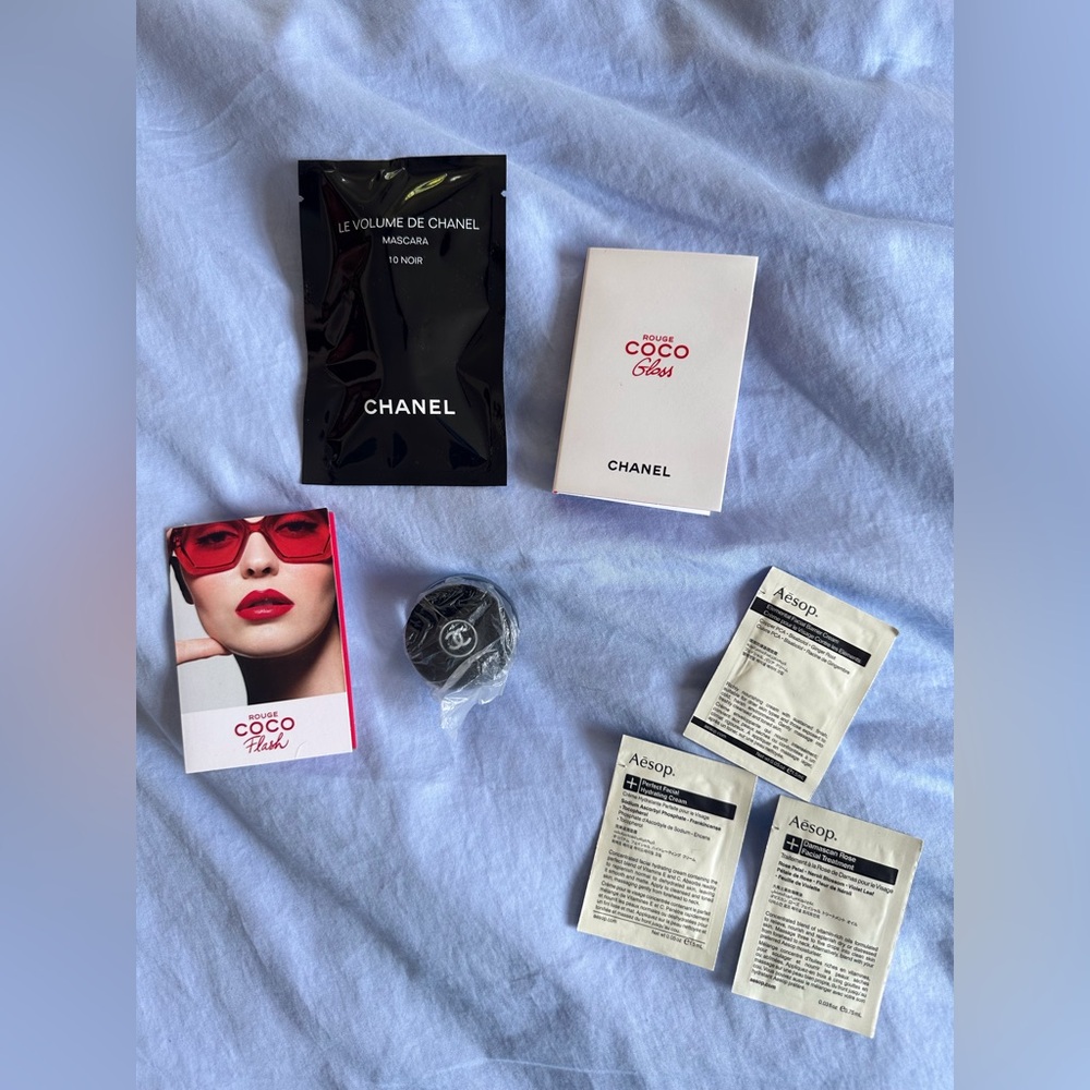 Aesop and Chanel mixed cosmetic skincare samples new